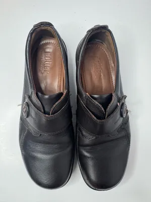 Hotter 'Sugar' Brown Leather Loafers Size 7 Black thumbnail 2