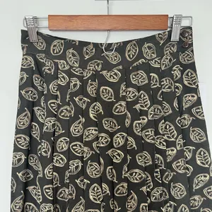 Vintage Deadstock Rena Rowan Leafy Pattern Midi Skirt thumbnail 3