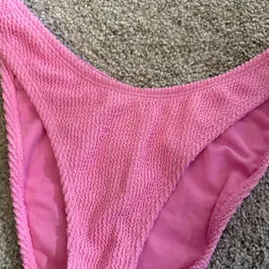 Wild Fable New Pink Ribbed high leg cheeky swim Bikini Bottoms size small thumbnail 4