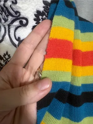 Striped Beanie and Scarf Set Black thumbnail 5