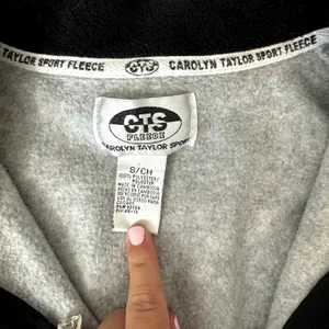 Carolyn Taylor VTG Gray Fleece Vest Women's Size Small Full Zip Up thumbnail 2