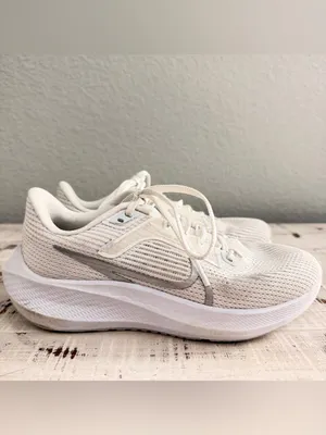 Nike Downshifter 13 Women’s Running Shoes White Gray Sneakers Size 5 DV3854-101 thumbnail 6