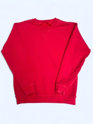Lululemon All Yours Crew Fleece sweatshirt Red loungewear activewear outdoor L thumbnail 4