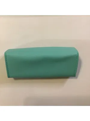 Tiffany & Co. Soft Eyeglass / Sunglasses Case – Teal Magnetic Closure, Preloved thumbnail 3