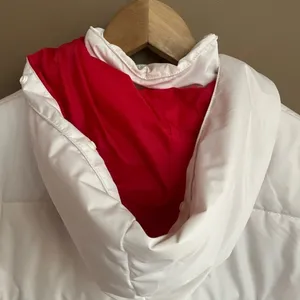 Rip curl Zip Up Puffer Snow Jacket in White‎ Red Size Medium thumbnail 3