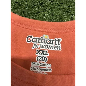 Carhartt Tank Top Womens Size XXL Pink Graphic Logo Sleeveless Scoop Neck Casual thumbnail 2