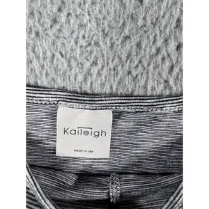 Vintage Kaileigh Y2K Tank‎ Top Women Large Striped Pleated Front Boho Nautical thumbnail 5