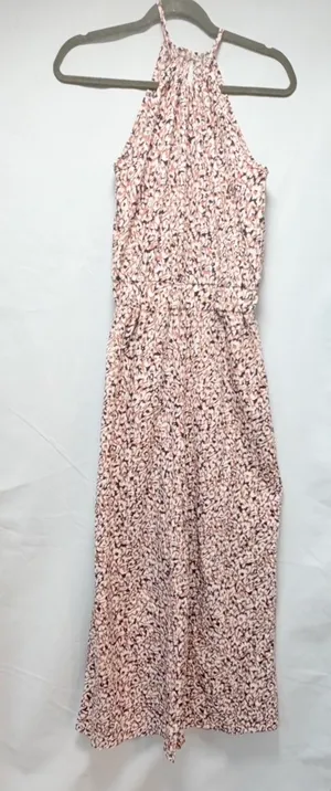 ✨ Boho Floral Halter Jumpsuit • Wide Leg • Size S 🌸 thumbnail 11