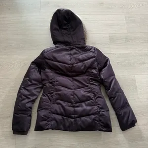 Down Puffer Jacket Faux Fur Hood Medium thumbnail 2