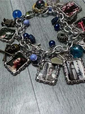 Star Wars Silver-Tone Charm Bracelet Watch Accessory with Blue Accents thumbnail 2