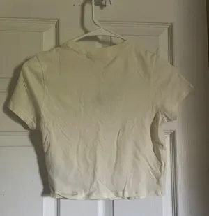 Guess Off White and Brown Baby Tee thumbnail 3