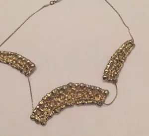Pink stone statement necklace thumbnail 6