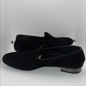 Pedro Garcia Garan Loafers w Swarovski Crystals Black Suede Women’s EU 8 US 8 thumbnail 9