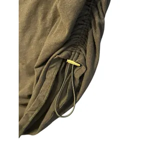 Michael‎ Kors Black Ruched Side Drawstring T-Shirt Dress MK Logo thumbnail 3
