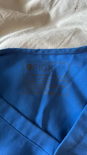FIGS royal blue Scrub set top and Pants Catarina top and Zamora Jogger thumbnail 4