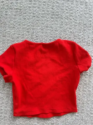 Princess Polly red baby tee  thumbnail 3