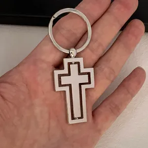 Cross Keychain Charm for Men Women Car Keychain Key Ring Bag Charm Couple Gifts thumbnail 5