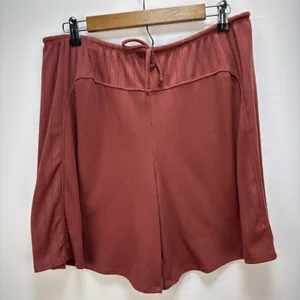Free People Free-est Monica Shorts Cardigan Set Size M Brick Red Ribbed‎ Knit thumbnail 11
