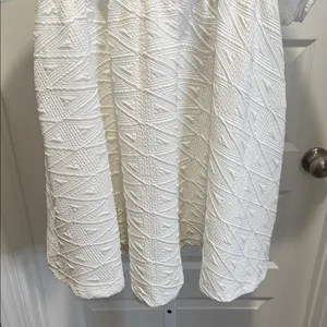 Free People Violet‎ Mini Dress White Puff Sleeve Bow Back NWT M thumbnail 6