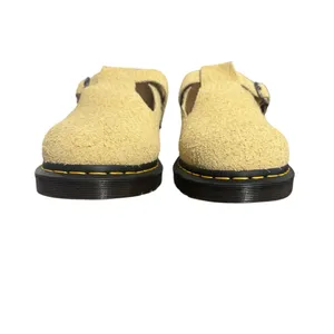 New! Dr Martens T-Bar Hazy Yellow Long Napped Suede Mary Janes - W 11 / M 10 thumbnail 5
