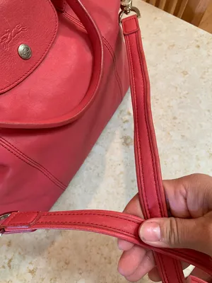 Le Pliage Cuir leather bag thumbnail 13