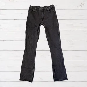 Abercrombie Black Indie Sleaze Grunge The Skinny High Rise Jeans Y2K 27/4 thumbnail 3