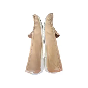 Stuart Weitzman Patent Leather Tan Loafer Driving Shoe Size 9 thumbnail 2