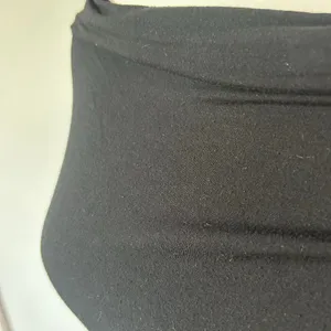 By Anthropologie Cowl Neck Black Soft Modal Blend Blouse Top Size Large thumbnail 6