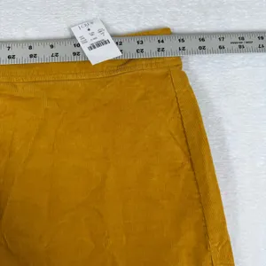 J.Crew Womens Corduroy Mini‎ Skirt Mustard Yellow A-Line G8210 Size 2 NEW thumbnail 3