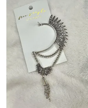 NEW Free People Birds Of A Feather Cocktail Earring Ear Party Cuff Sparkle Retro thumbnail 1