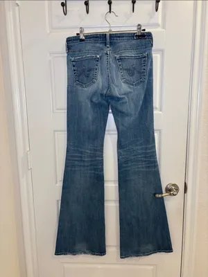 AG Adriano Goldschmied Belle Flare Jeans Made in USA Size 26R thumbnail 4