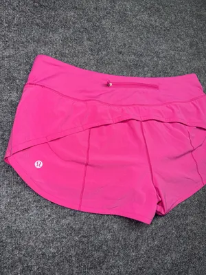 Lululemon Speed Up Shorts in the bright Sonic Pink colorway thumbnail 7