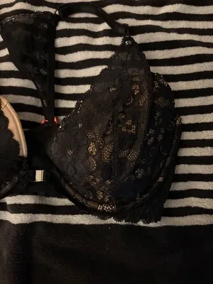 Adore Me Racerback Black Lace Bra 32DDD thumbnail 4