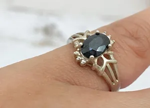 Black Onyx Sterling Silver Ring 5 thumbnail 8