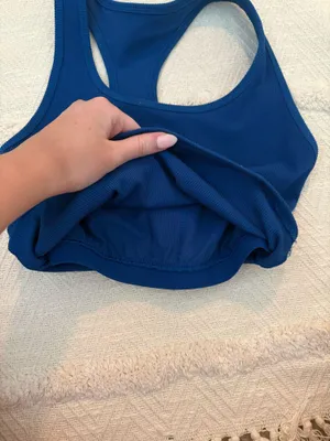 Blue Racerback Workout Tank Top Size XS thumbnail 3