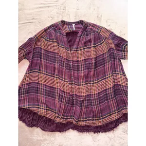 Free People come over Button Down blouse Retail Size ‎ X small thumbnail 2