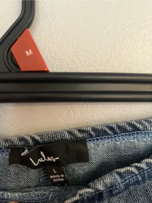Lulu's Pearl-Studded Dark Blue Denim Mini Skirt thumbnail 4