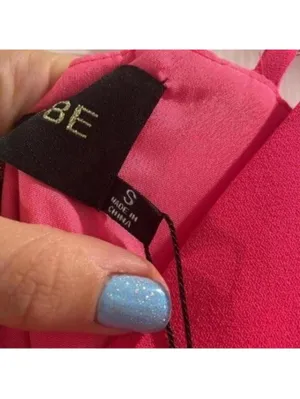 ✅NWT Do+Be Pink Spaghetti Strap Asymmetric Hem Fitted Hot Pink Dress thumbnail 11