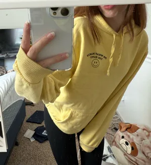 Yellow Tilly’s Smilely Face Hoodie thumbnail 1