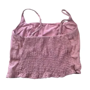 Abercrombie & Fitch Womens Smocked Crop Top Pink Spaghetti Strap Size Small‎ thumbnail 2