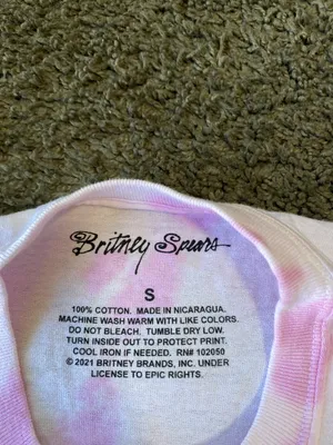 Britney Spears Tie Dye Tee Pink Size Small thumbnail 4