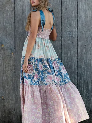 Free People Bluebell Maxi in Antique Combo Size: M thumbnail 2
