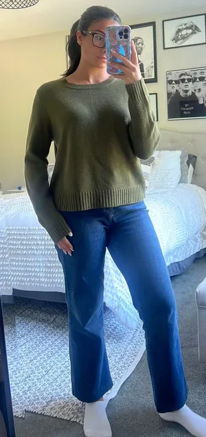 H&M Green Knit Sweater thumbnail 2