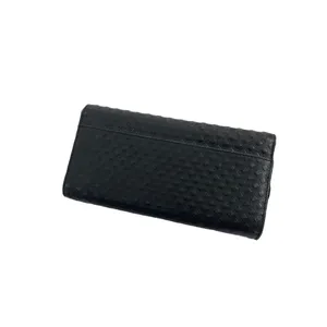 Tory Burch Marion Embossed black leather long envelope wallet thumbnail 2