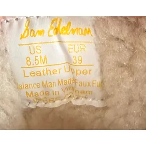 Sam Edelman Wess Cozy Suede Faux Shearling Sneakers Sesame Tan Beige 8.5M thumbnail 5