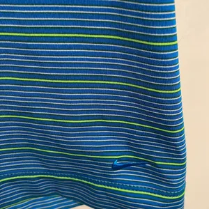 Nike golf striped collared polo style shirt thumbnail 4