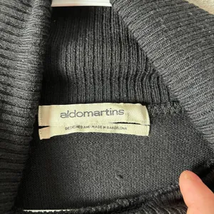 Aldo Martins Black Turtleneck Sweater Button Detail Ribbed Collar Minimalist 6‎ thumbnail 6