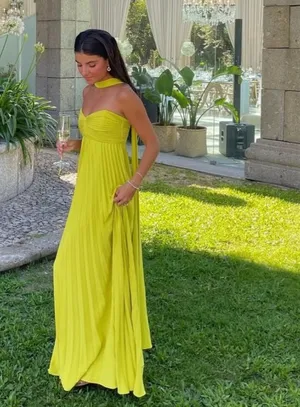 Hazel Boutique HAZEL THE LABEL Makayla | Women's Pleated Strapless Maxi Wedding Guest thumbnail 1