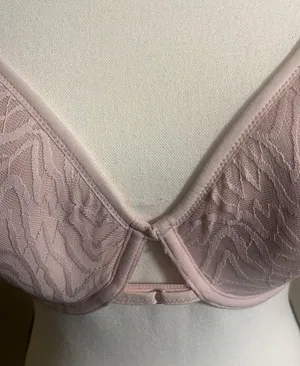 Adore Me Bra Sz 36DDD Beige Padded Underwire Feminine Sheer Strap Detail thumbnail 5