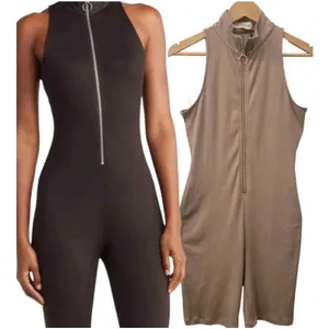 NICHOLAS THE LABEL Paola Stretch Ribbed Knit Romper Size‎ Small Medium Branch thumbnail 2